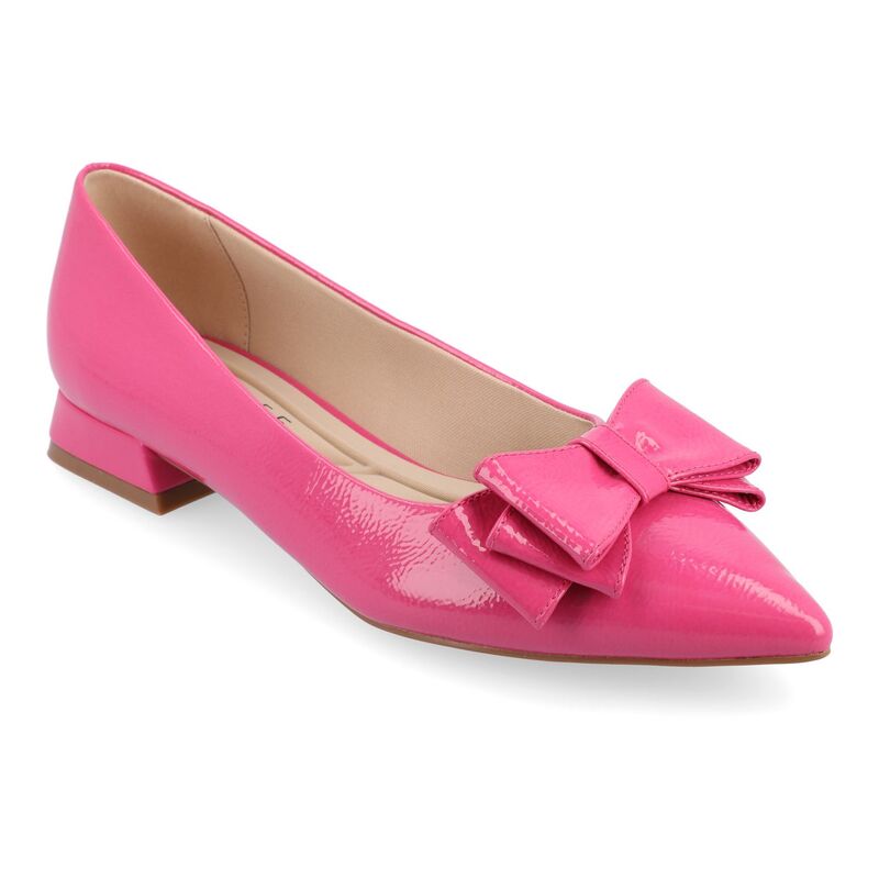 ジャーニー レディース シューズ サンダル Journee Ophelia Women's Flats Patent Pink ピンク｜ReVida 店