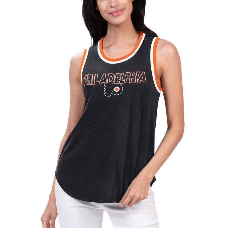 G-III レディース トップス ティーシャツ Women\u0027s G-III 4Her by Carl Banks Black Philadelphia Flyerstrategy Tank Top Fly Black 黒いこと トップス-レディースファッション