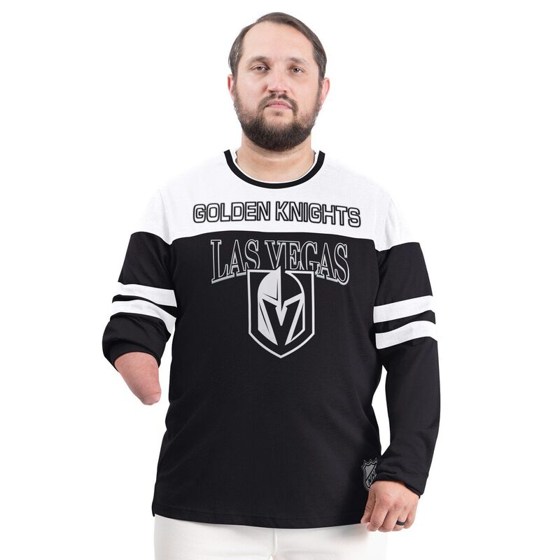 カール バンクス メンズ トップス Tシャツ 長袖 Men's G-III Sports by Carl Banks Black Vegas Golden Knights Adaptive Wear Outlast Durene Long-Sleeve T-Shirt Lvk Black ブラック