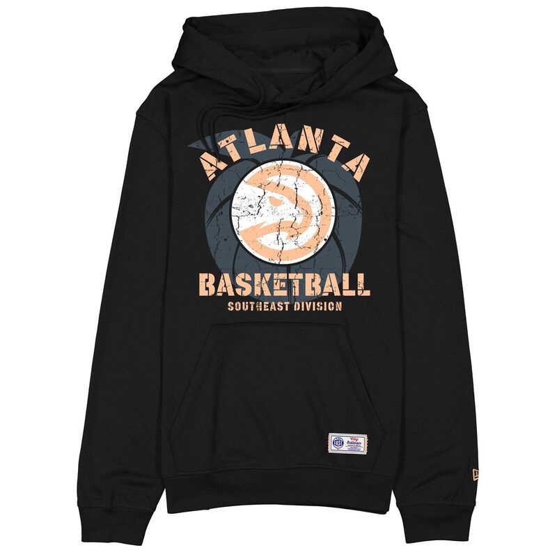 ニューエラ メンズ トップス Tシャツ フリース パーカー Men's New Era Black Atlanta Hawks 2025/26 City Edition Fleece Hoodie Haw Black ブラック