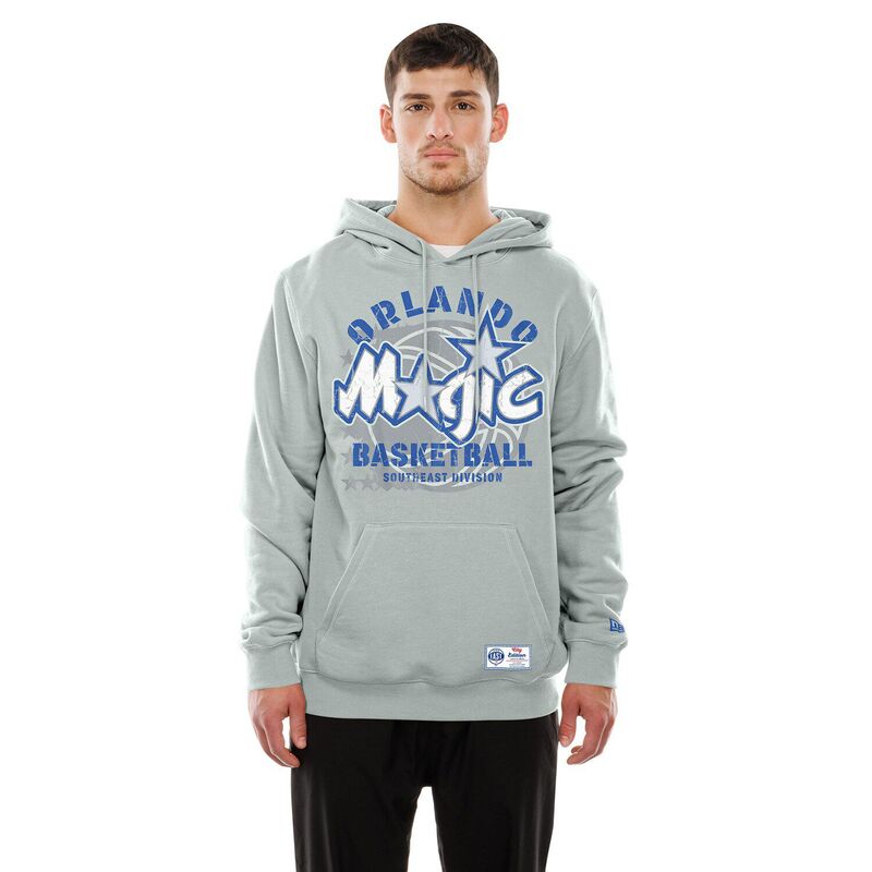 ニューエラ メンズ トップス Tシャツ フリース パーカー Men's New Era Silver Orlando Magic 2025/26 City Edition Fleece Hoodie Mag Silver シルバー|ReVida 店