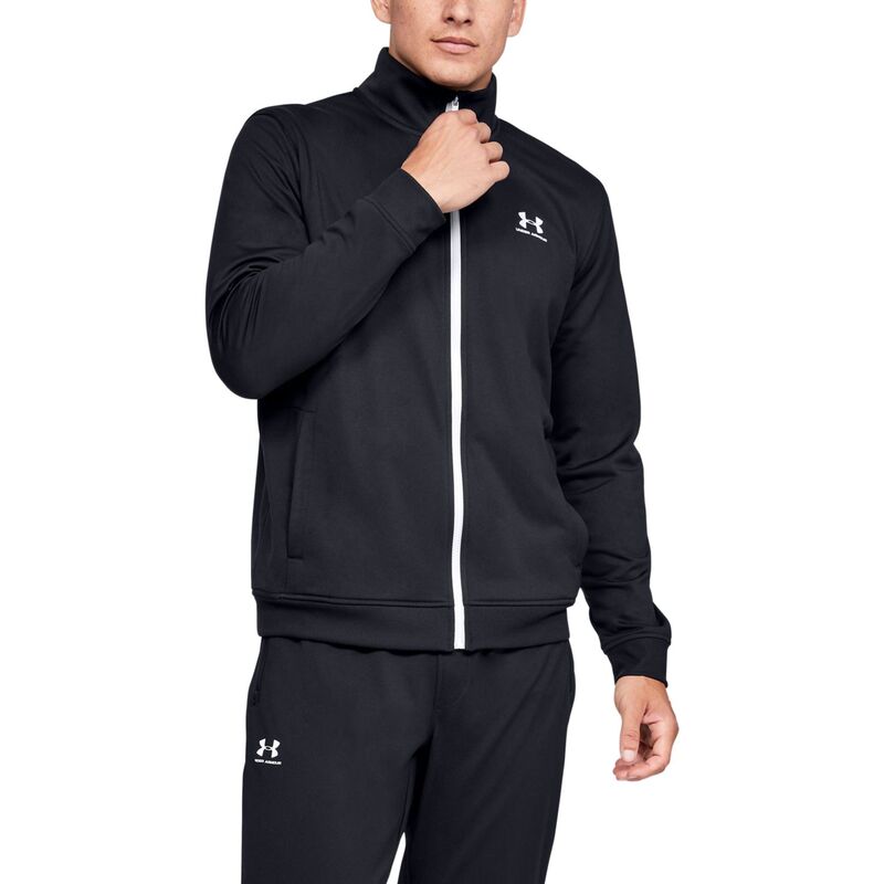 アンダーアーマー メンズ アウター ジャケット・ブルゾン Men's Under Armour Tricot Jacket Black ブラック｜ReVida 店