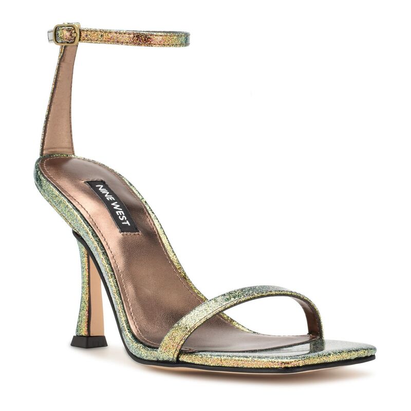 ナインウェスト レディース シューズ パンプス サンダル レザー ヒール Nine West Yess Women's Leather Heeled Sandals Bronze Multi マルチカラー