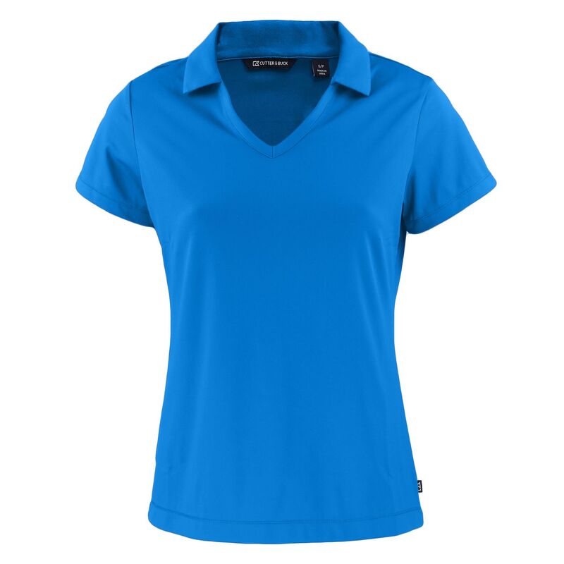 截断機アンドうしろ側 レディース トップス プルオーバー V素っ首 スポーツシャツ Cutter \u0026 Buck Daybreak Eco Recycled Womens V-neck Polo Digital