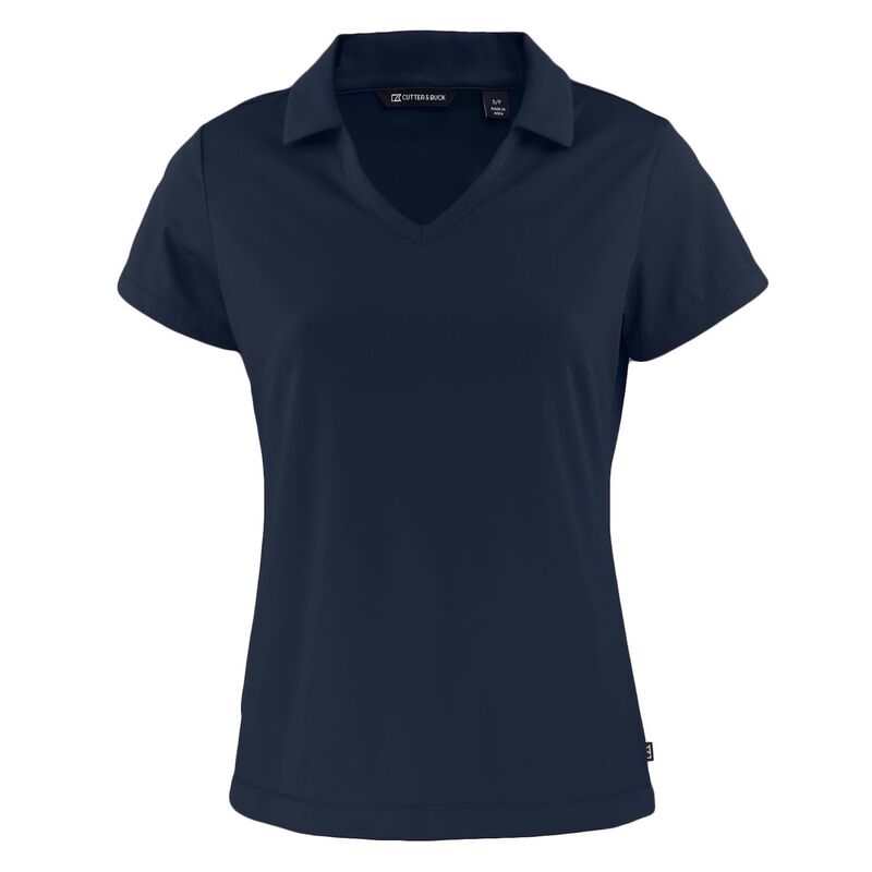 截断機アンドうしろ側 レディース トップス プルオーバー V素っ首 スポーツシャツ Cutter \u0026 Buck Daybreak Eco Recycled Womens V-neck Polo Navy Blue 米国海軍