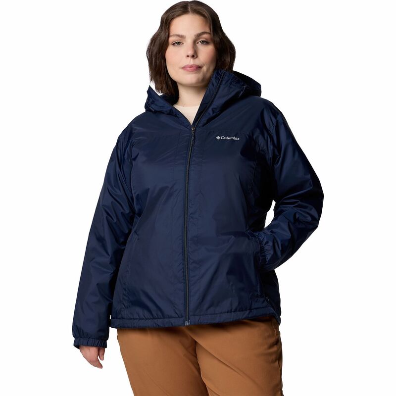 コロンビア レディース アウター ジャケット・ブルゾン プラスサイズ Plusize Columbia Switchback II Sherpa-Lined Jacket Collegiate Navy ネイビー 17,985円