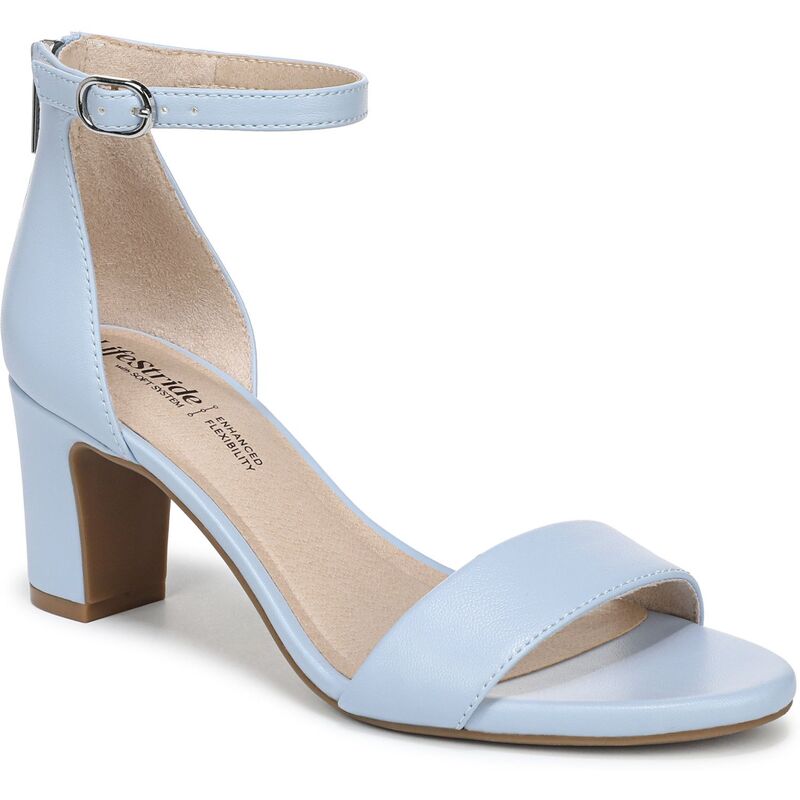 ライフストライド レディース シューズ パンプス アンクル LifeStride Florence Women Ankle Strapumps Ice Blue ブルー