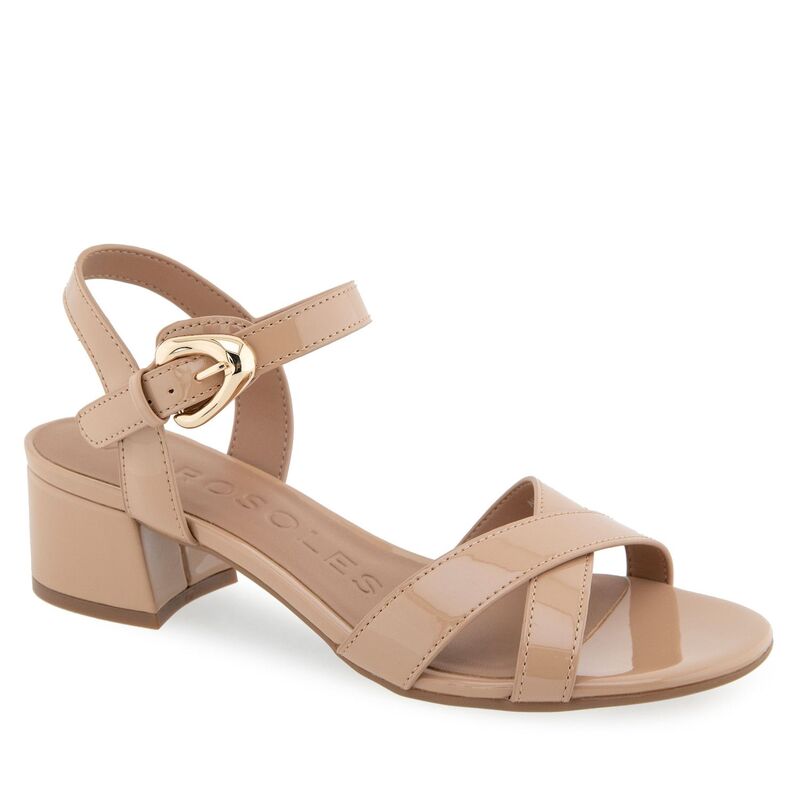 エアロソールズ レディース シューズ サンダル ヒール Aerosoles Cinzia Women's Block-Heeled Sandals Beige Bisque Patent ベージュ 13,855円