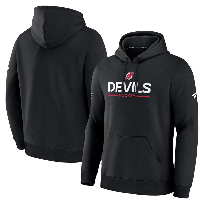 ファナティクス メンズ トップス Tシャツ ジャージー パーカー Men's Fanatics Black New Jersey Devils Authentic Pro Primary Hoodie Nhl Black ブラック