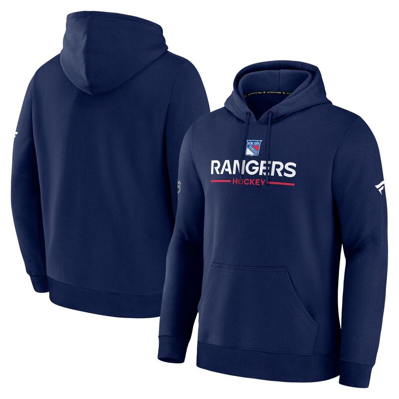 ファナティクス メンズ トップス Tシャツ パーカー Men's Fanatics Navy New York Rangers Authentic Pro Primary Hoodie Ranavy ネイビー