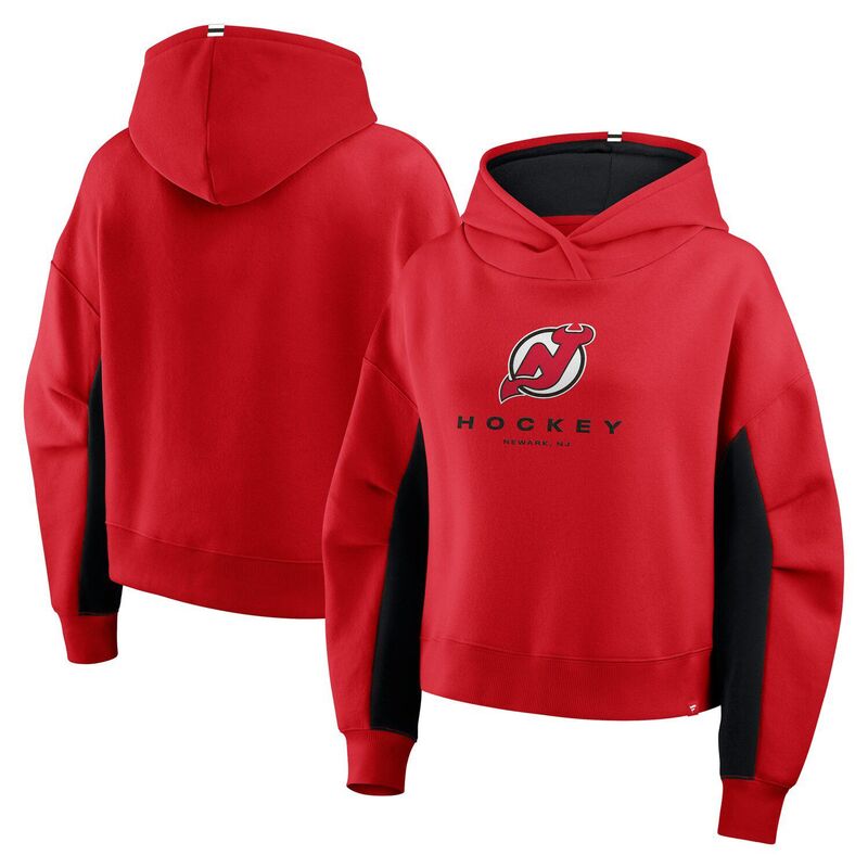 ファナティクス レディース トップス Tシャツ ジャージー パーカー Women's Fanatics Red New Jersey Devils Back Check Boxy Hoodie Nhl Red レッド