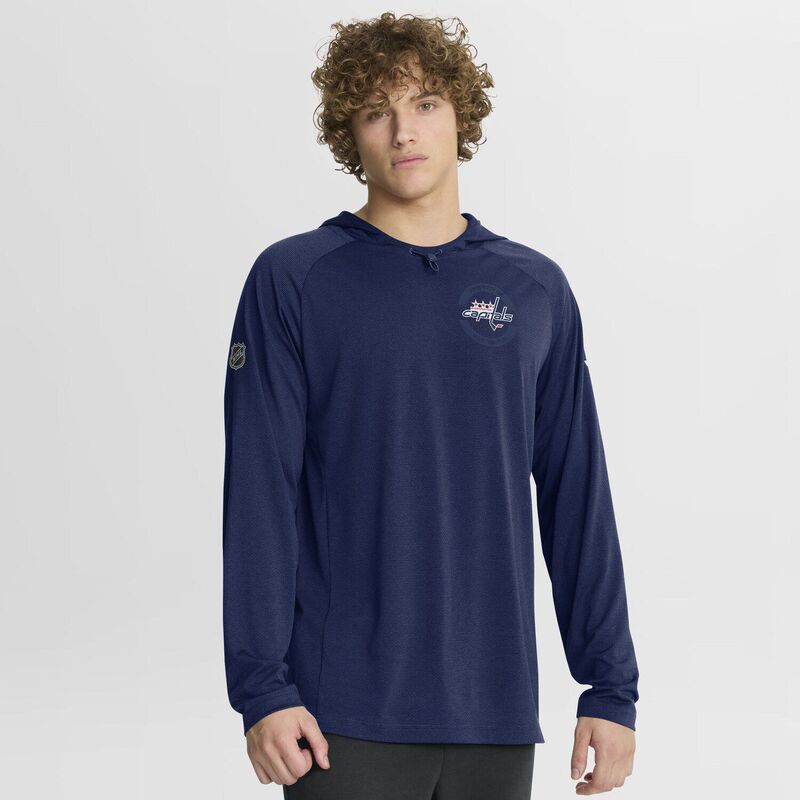ファナティクス メンズ トップス Tシャツ キャップ パーカー Men's Fanatics Navy Washington Capitals Authentic Pro Rink Raglan Hoodie Cap Navy ネイビー