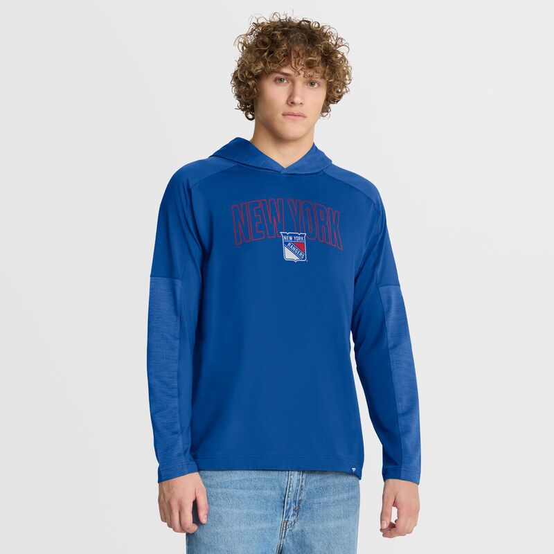 ファナティクス メンズ トップス プルオーバー パーカー Men\u0027s Fanatics Blue New York Rangers Penalty Shot Long Sleeve Hoodie T-Shirt Ran Blue 青色