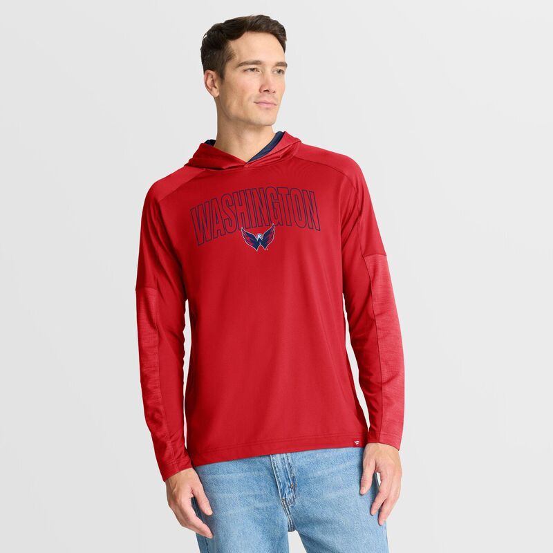 ファナティクス メンズ トップス プルオーバー 旗がしら パーカー Men\u0027s Fanatics Red Washington Capitals Penalty Shot Long Sleeve Hoodie T-Shirt Cap Red 赤いこと