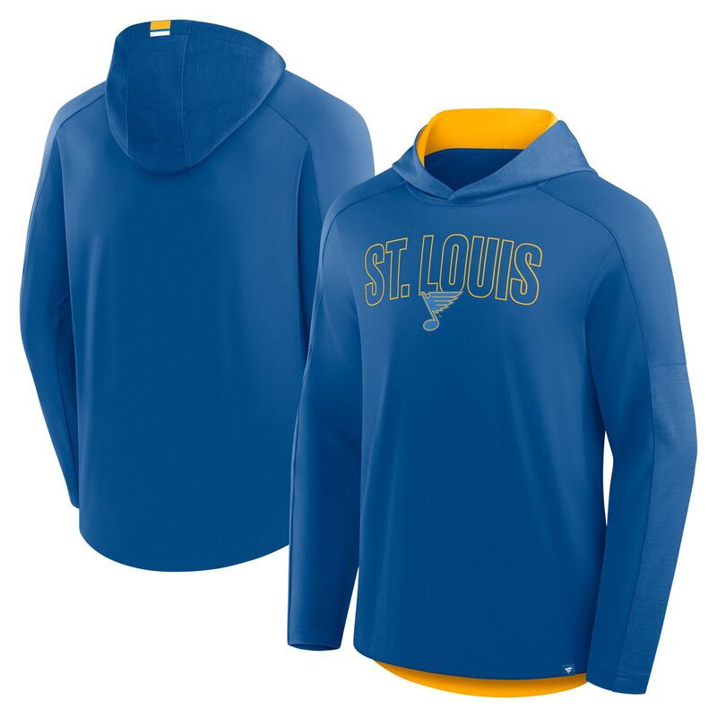 ファナティクス メンズ トップス プルオーバー パーカー Men\u0027s Fanatics Blue St. Louis Blues Penalty Shot Long Sleeve Hoodie T-Shirt Blue 青色