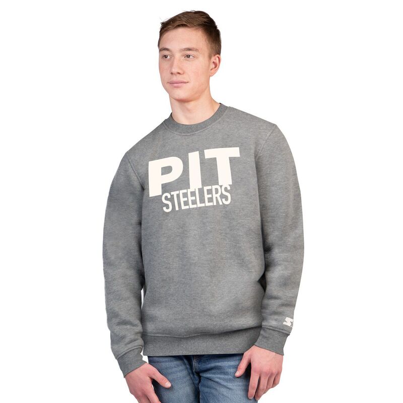 スターター メンズ トップス Tシャツ スウェット Men'starter Charcoal Pittsburgh Steelers Assist Sweatshirt Stl Charco チャコール