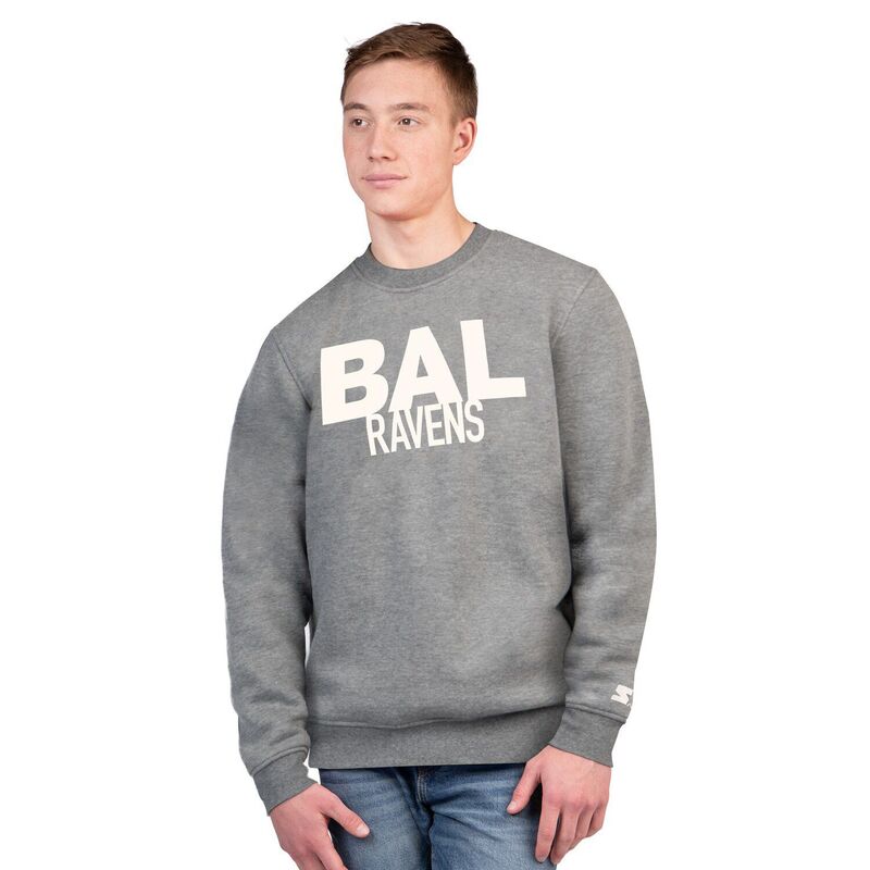 スターター メンズ トップス Tシャツ スウェット Men'starter Charcoal Baltimore Ravens Assist Sweatshirt Rav Charco チャコール