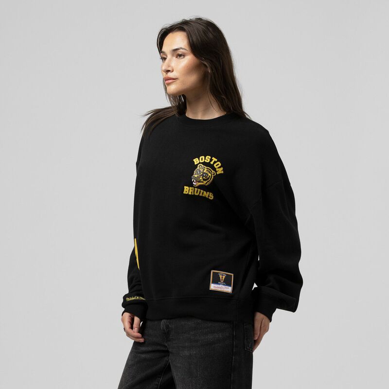 ミッチェル&ネス レディース トップス Tシャツ ヴィンテージ クルーネック スウェット Women's Mitchell & Ness Black Boston Bruins Vintage Crewneck Sweatshirt Bsblack ブラック 16,265円
