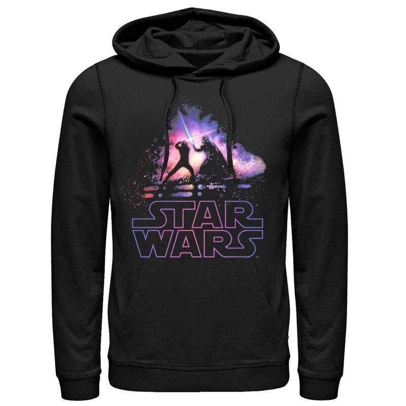 アニメ文字記号 メンズ トップス プルオーバー パーカー Licensed Character Men\u0027star Wars Crossing Sabers Pull-Over Hoodie Black 黒いこと
