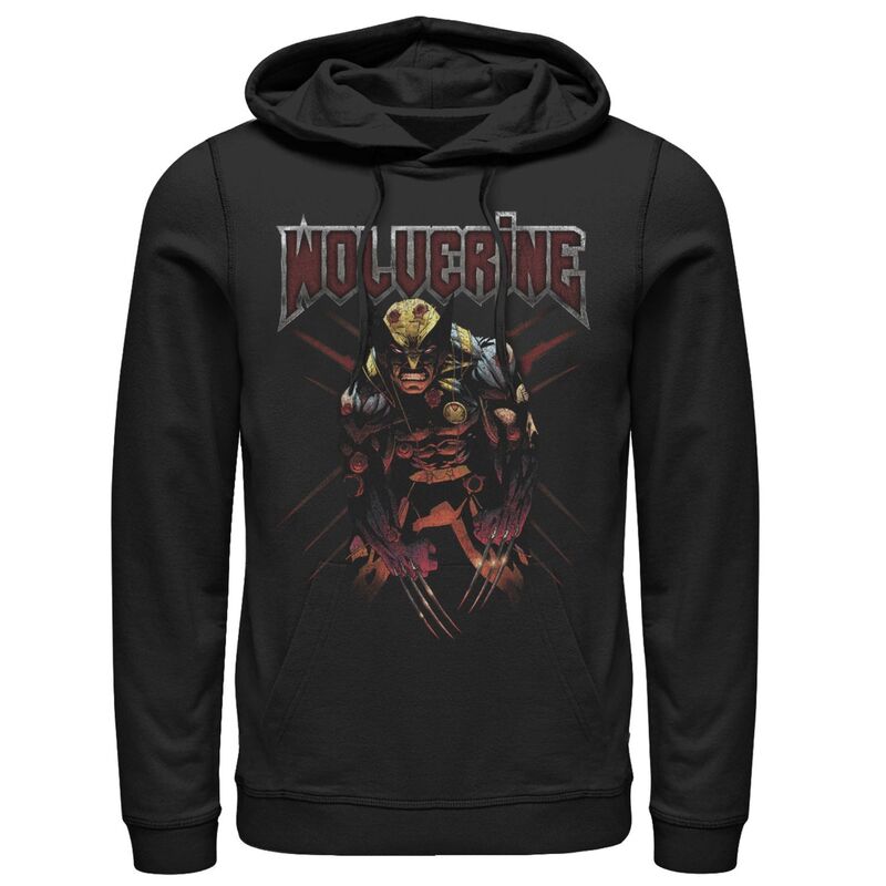 マーベル メンズ トップス プルオーバー パーカー グラフィック Men\u0027s Marvel X-Men Wolverinepic Regenerative Rock Graphic Hoodie Black 黒いこと