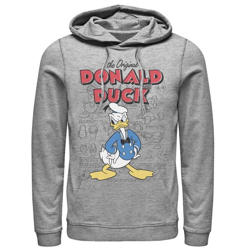 ディズニー メンズ トップス Tシャツ パーカー Disney's Donalduck Men's Hoodie Athletic Heather ヘザー