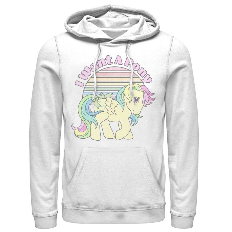 アニメキャラクター メンズ トップス Tシャツ パーカー Licensed Character Men's My Little Pony Skydancer I Want A Pony Hoodie White ホワイト