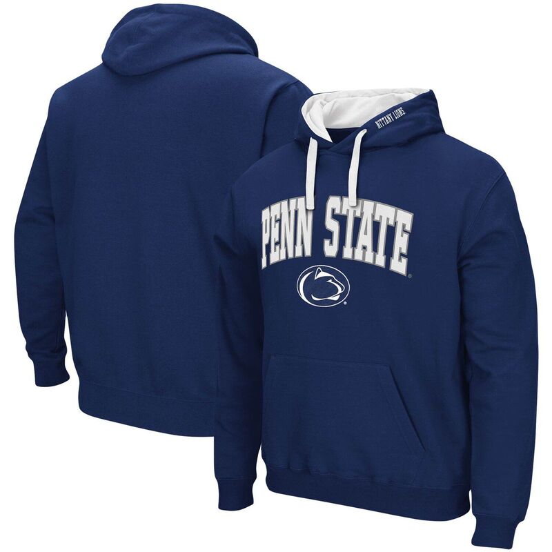 円形劇場 メンズ トップス プルオーバー トール ロゴタイプ パーカー Men\u0027s Colosseum Navy Penn State Nittany Lions Big \u0026 Tall Arch \u0026 Logo 2.0 Pullover Hoodie Pst Navy 米国海軍