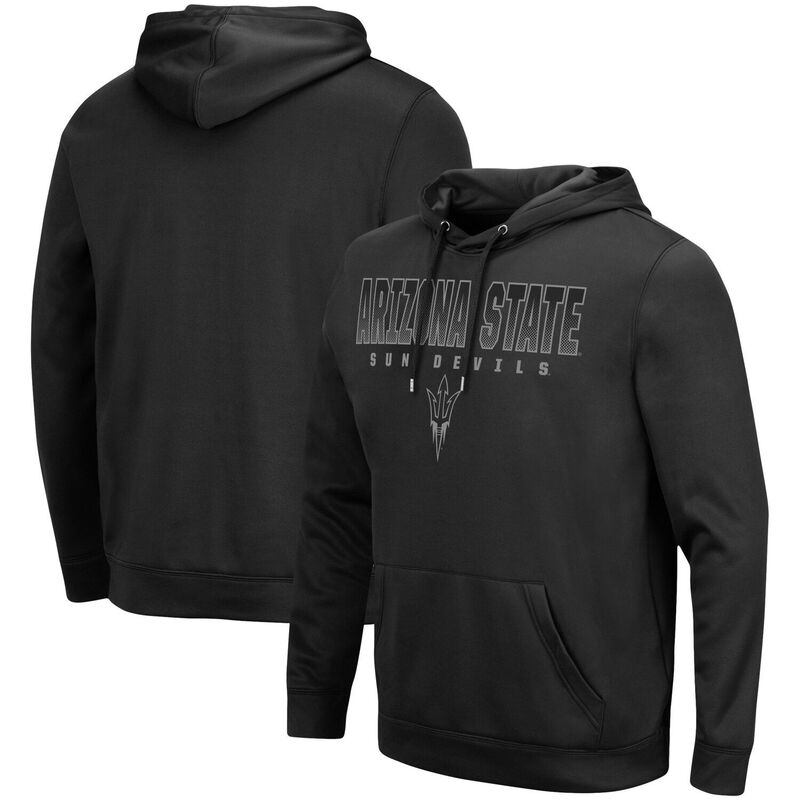 コロシアム メンズ トップス Tシャツ パーカー Men's Colosseum Black Arizona State Sun Devils Blackout 3.0 Pullover Hoodie Asu Black ブラック 13,121円