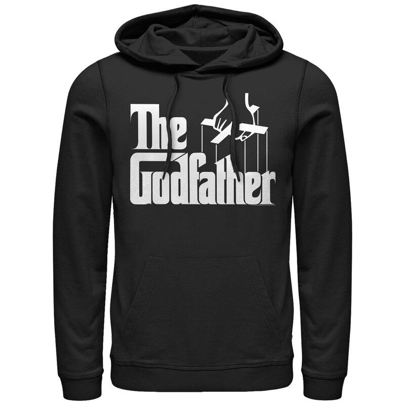 アニメキャラクター メンズ トップス Tシャツ ロゴ パーカー Licensed Character Men's The Godfather Title Logo Hoodie Black ブラック