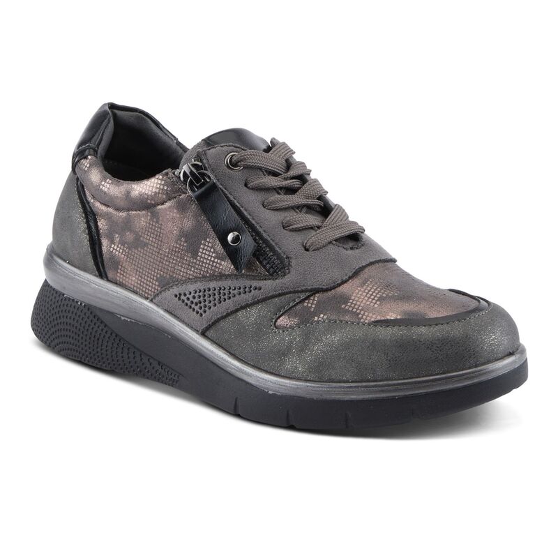 フレクサス レディース シューズ スニーカー プラットフォーム Flexus by Spring Step Wyclef Women's Platform Sneakers Pewter ピューター