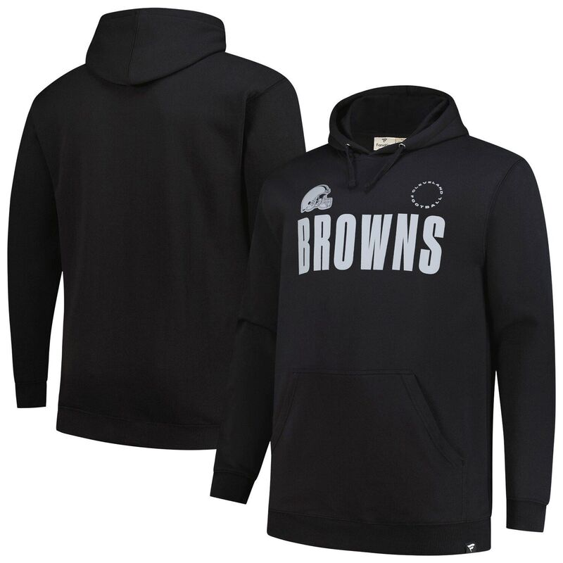 ファナティクス メンズ トップス Tシャツ トール パーカー Men's Fanatics Black Cleveland Browns Big & Tall Chip Shot Hoodie Brn Black ブラック