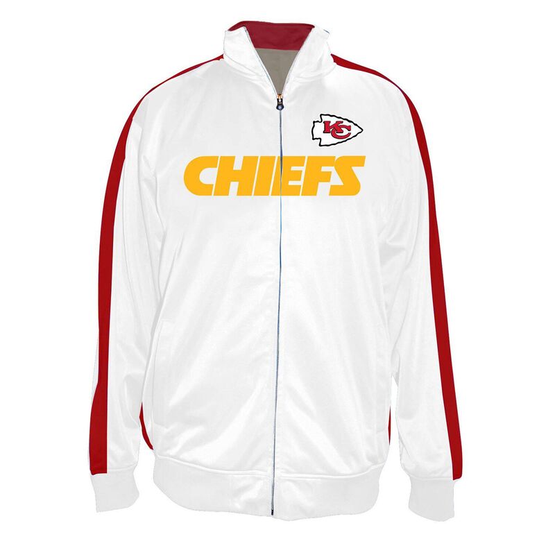 ファナティクス メンズ アウター ジャケット・ブルゾン トール Men Fanatics White Kansas City Chiefs Big \u0026 Tall Tricot Full-Zip Track Jacket Chf White ホワイト