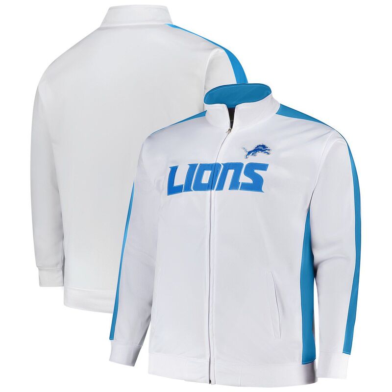 ファナティクス メンズ アウター ジャケット・ブルゾン トール Men's Fanatics White Detroit Lions Big & Tall Tricot Full-Zip Track Jacket Lns White ホワイト|ReVida 店