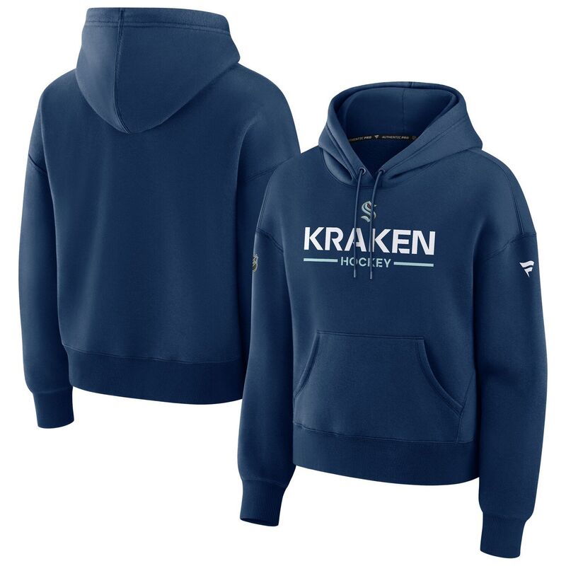 ファナティクス レディース トップス プルオーバー パーカー Women\u0027s Fanatics Deep Sea Blue Seattle Kraken Authentic Pro Primary Pullover Hoodie Krk Navy 米国海軍