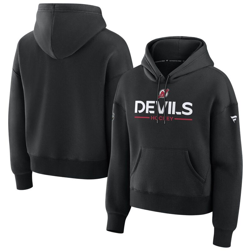 ファナティクス レディース トップス Tシャツ ジャージー パーカー Women's Fanatics Black New Jersey Devils Authentic Pro Primary Pullover Hoodie Nhl Black ブラック