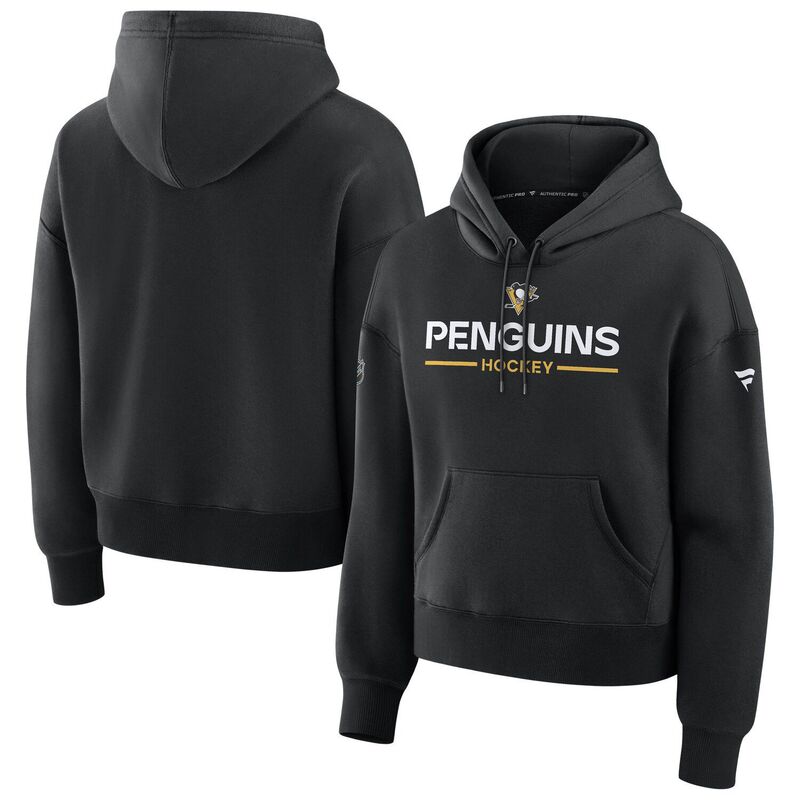 ファナティクス レディース トップス プルオーバー パーカー Women\u0027s Fanatics Black Pittsburgh Penguins Authentic Pro Primary Pullover Hoodie Png Black 黒いこと