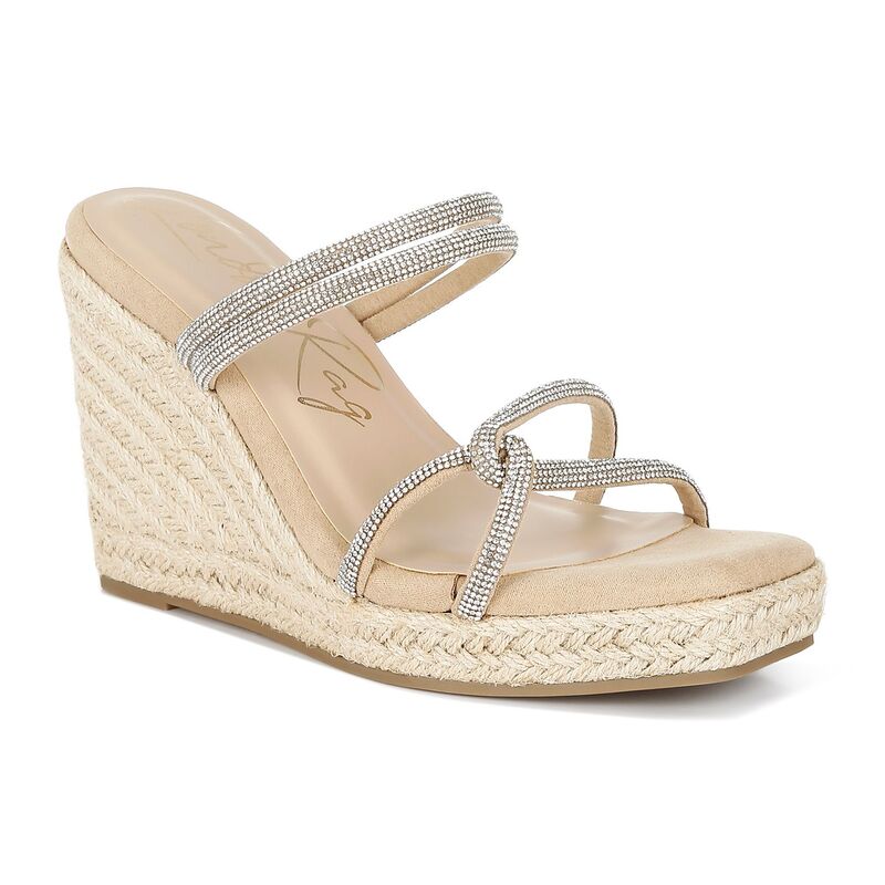 ロンドンラグ レディース シューズ パンプス London Rag Enocha Women's Wedge Slip-On Embellished Espadrilles Blush ブラッシュ 12,760円