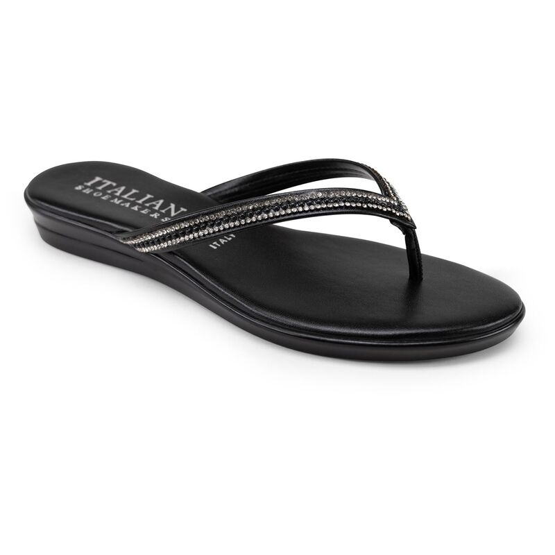 イタリアンシューメーカー レディース シューズ サンダル Italian Shoemakers Minley Women's Flip-Flop Sandals Black ブラック