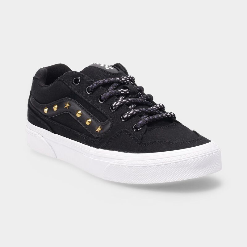 バンズ レディース シューズ スニーカー Vans Caldrone Women'shoestuds Black White ホワイト