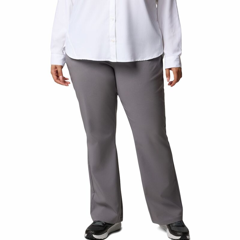 コロンビア レディース ボトムス 心地好いズボン下 ブーツとり捨てる ブーツ Women\u0027s Columbiall Seasons Bootcut Pants II City Gray 薄墨色