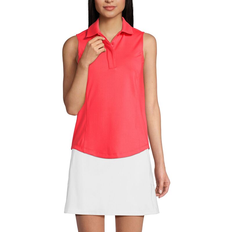ランズエンド レディース トップス Tシャツ ポロシャツ Women's Lands' End High Impact Polo Tank Deep Coral コーラル 13,476円