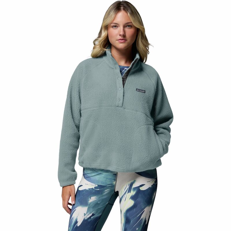 コロンビア レディース アウター ジャケット・ブルゾン フリース Women's Columbia Jasperidge Pebbled Fleece Half Snapullover Crushed Blue ブルー
