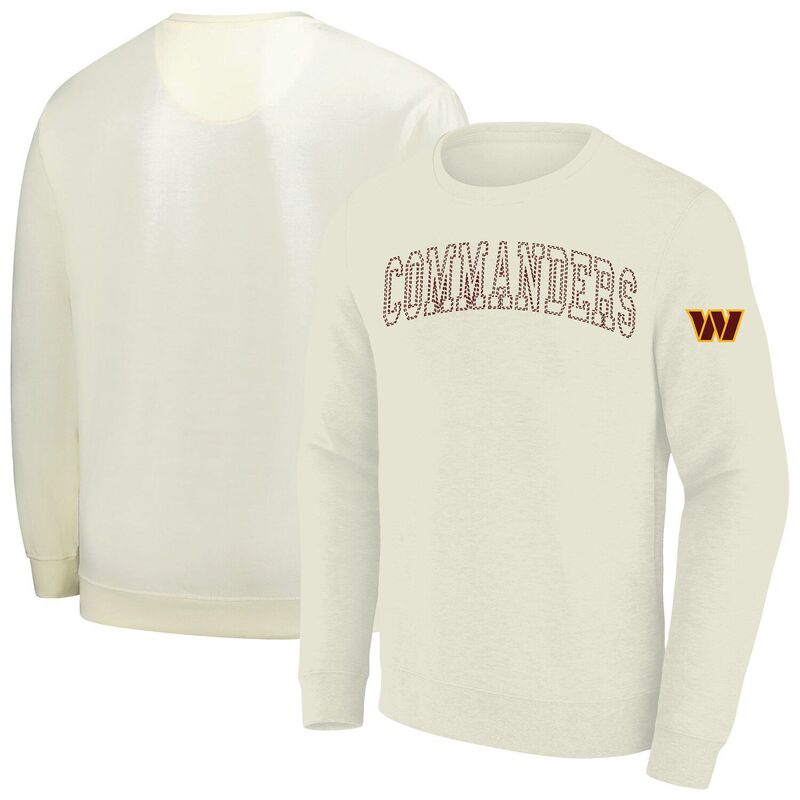 プロファイル メンズ トップス Tシャツ スウェットール フリース Men's Profile Cream Washington Commanders Big & Tall Fleece Sweatshirt Wft Beige ベージュ