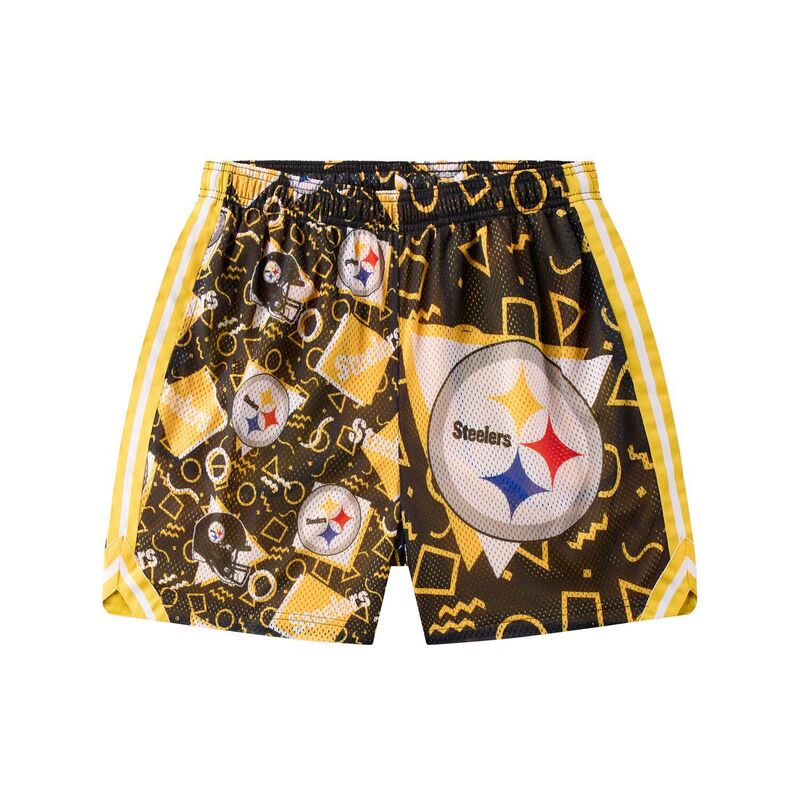 アンブランデッド メンズ ボトムス ハーフパンツ・ショーツ メッシュ Tシャツ ショートパンツ Unbranded Men's Chubbies Black Pittsburgh Steelers Meshortstl Black ブラック｜ReVida 店