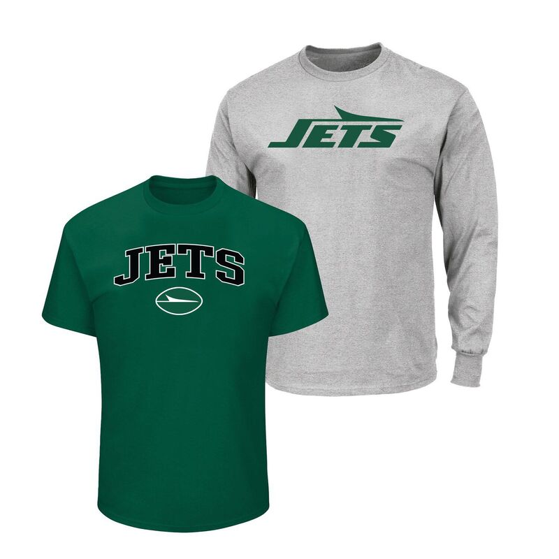 ファナティクス メンズ トップス Tシャツ トール Men's Fanatics Green/Heather Gray New York Jets Big & Tall 2-Pack T-Shirt Set Jet Green グリーン