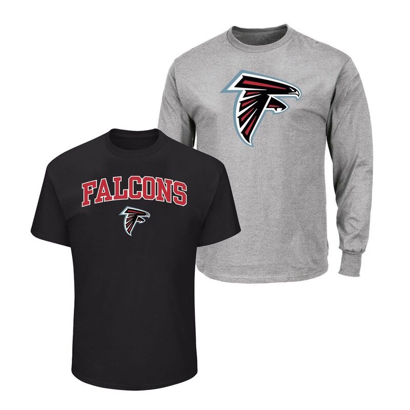 ファナティクス メンズ トップス Tシャツ トール Men's Fanatics Black/Heather Gray Atlanta Falcons Big & Tall 2-Pack T-Shirt Set Fal Black ブラック｜ReVida 店