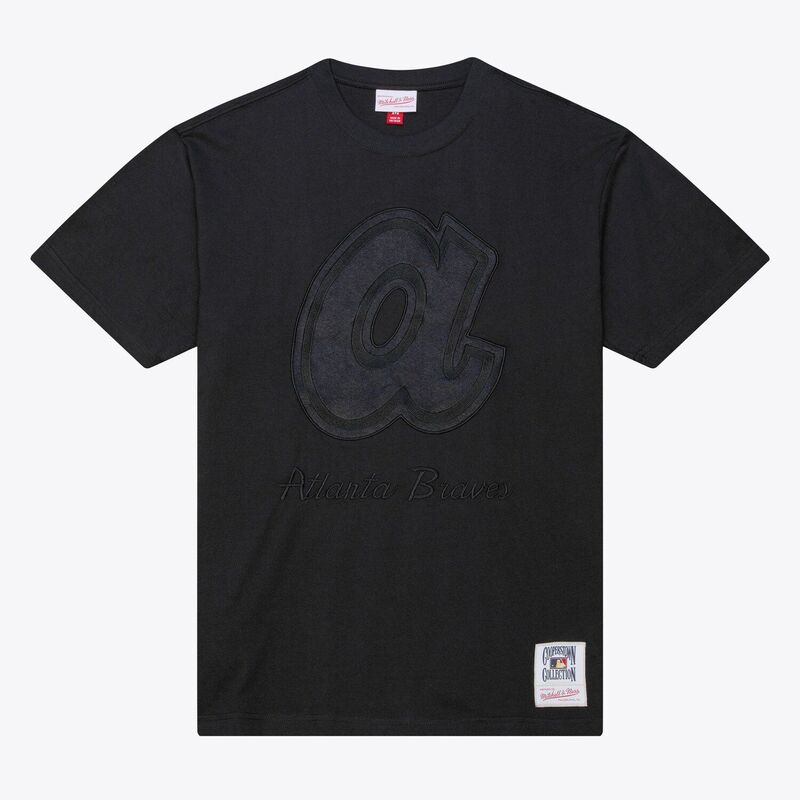 ミッチェル\u0026ネス メンズ トップス プルオーバー Men Mitchell \u0026 Ness Black Atlanta Braves Cooperstown Collection Phantom T-Shirt Brv Black 黒いこと