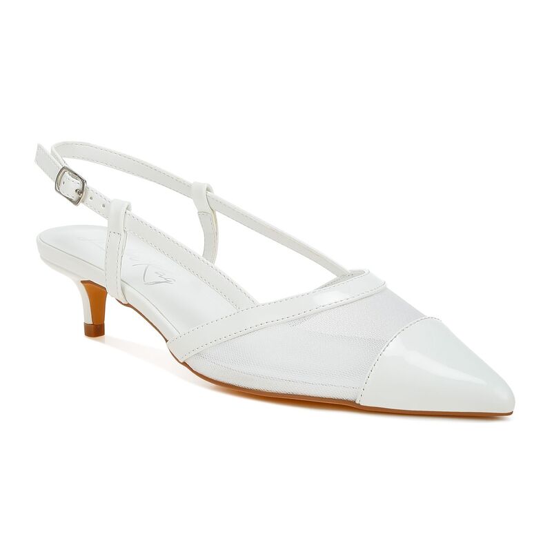 ロンドンラグ レディース シューズ サンダル メッシュ London Rag Temptress Women's Mesh Slingback Sandals White ホワイト