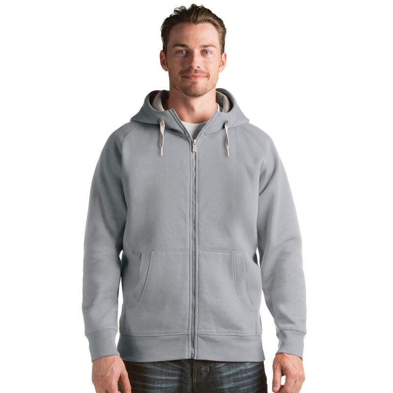 アンティグア メンズ アウター 上衣・上衣 パーカー Men\u0027s Antigua Victory Full-Zip Hoodie Gray 薄墨色