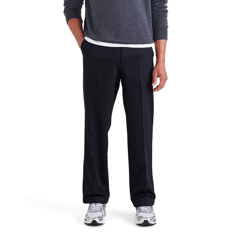 ドッカーズ メンズ ボトムス カジュアルパンツ Men's Dockersignature Iron Free Stain Defenderelaxed-Fit Khaki Pants Beautiful Black ブラック